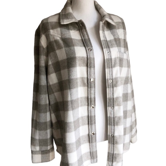 Rails Trip Shirt Jacket Ivory Rain Size Large NWT - Picture 3 of 14